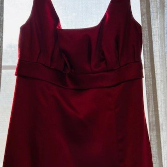 Burgundy After Six formal dress - Picture 2 of 3